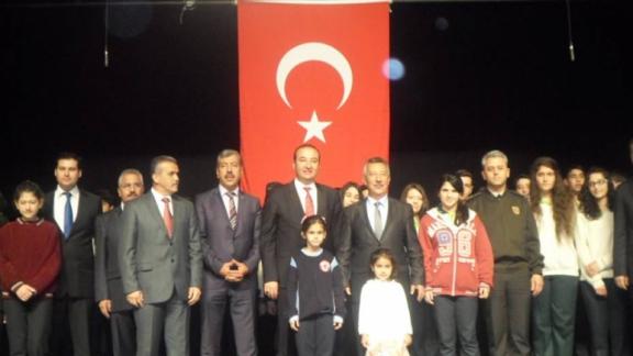 12 Mart İsitiklal Marşı´nın kabulu Murat Göğebakan Kültür Merkezinde Kutlandı.