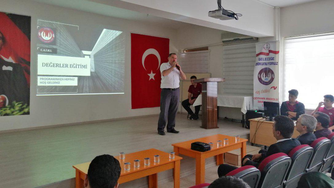 Din Kültürü ve Ahlak Bilgisi Öğretmen Gelişim Programı (DÖGEP) 31 Ekim 2019 tarihinde Ceyhan Anadolu imam Hatip lisesinde düzenlendi. 